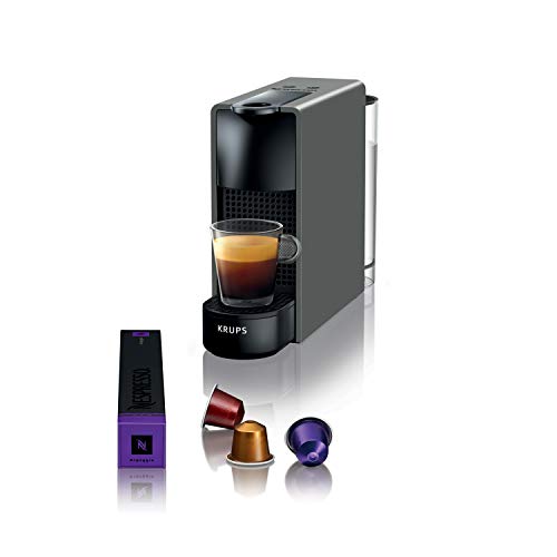 Krups Nespresso Essenza Mini Intensiv Kaffeemaschine 0,6 l 19 bar Kaffeekapselkanne Barista 2 Tassengrößen Espresso Lungo Ultra kompaktes Design Automatik YY2911FD