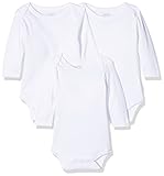 Playshoes Baby-Body Unisex Kinder,weiß 1/1-Arm 3er Pack,74-80