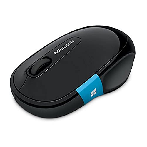 Microsoft Sculpt Comfort Mouse (Maus, schwarz, ergonomisch, kabellos über Bluetooth)