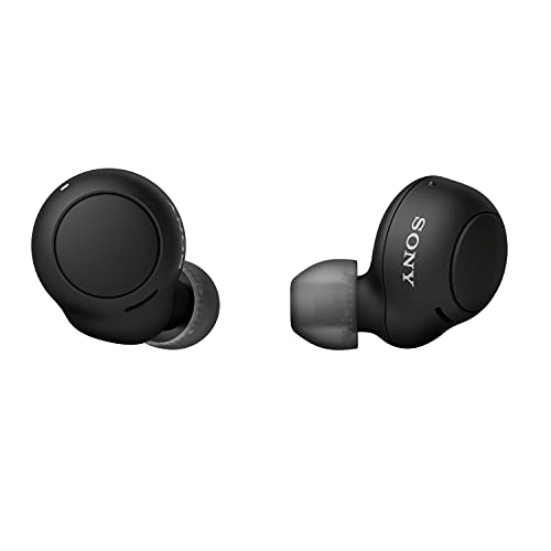 Sony WF-C500 True Wireless Kopfhörer (bis zu 20 Stunden Akkulaufzeit mit Ladeetui, - kompatibel mit Voice Assistant, integriertes Mikrofon für Telefonate, Bluetooth) Schwarz