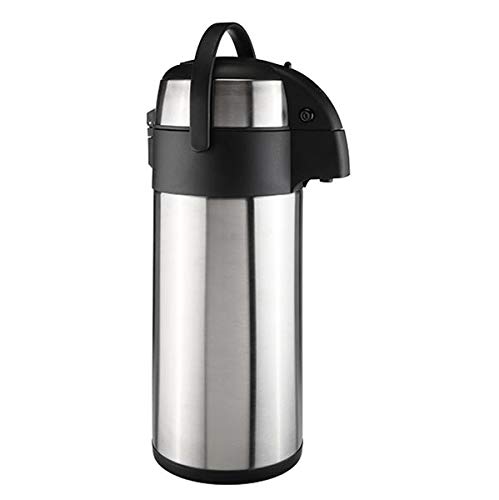 Gravidus Edelstahl Airpot Pumpkanne Thermoskanne Isolierkanne Kaffeekanne Doppelwandig 5 Liter