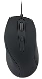 Speedlink AXON Silent & Antibacterial Mouse - leise Computer Maus mit Kabel und antibakterieller Oberfläche, USB Maus silent kabelgebunden, 5 Tasten, bis 2400 dpi, schwarz