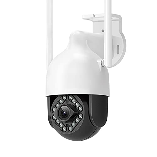 NETVUE Überwachungskamera Aussen, 1080P WLAN IP Kamera Outdoor, Überwachung Kamera Aussen mit 20M Nachtsicht, Bewegungserkennung, 2-Wege-Audio, Außen Kamera mit Alexa Kompatibel und IP66 Wasserdicht