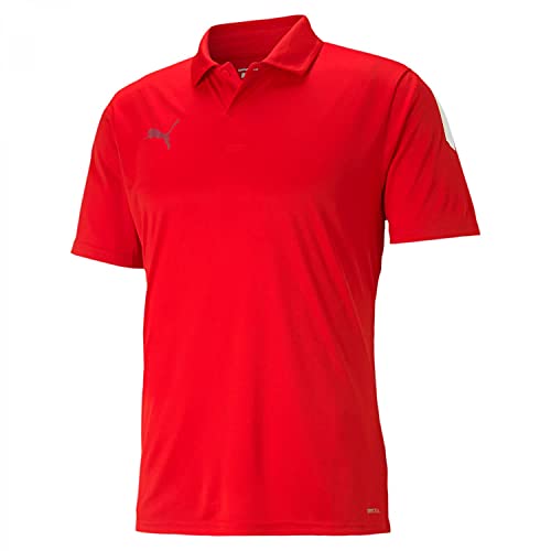 PUMA Herren Teamliga Sideline Polo Shirt, Rot, M