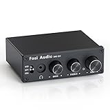 Fosi Audio Q4 Kopfhörer Verstärker Mini Stereo DAC | USB/Optisch/Koaxial zu RCA AUX 24 Bit/192 kHz, Digital zu Analog Audio Converter Decoder, für Heimkino /Fernseher Aktivlautsprecher