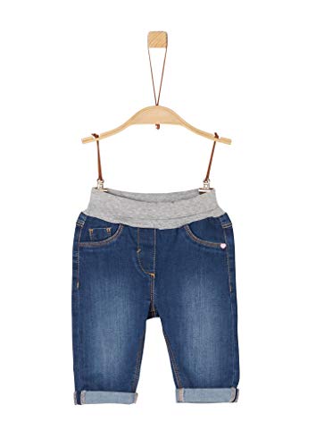 s.Oliver Unisex - Baby Jeans mit Umschlagbund, 56z2, 92