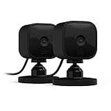 Blink Mini – Kompakte, smarte Plug-in-Sicherheitskamera für innen, 1080p-HD-Video, Nachtsicht, Zwei-Wege-Audio, Bewegungserfassung; einfache Einrichtung, funktioniert mit Alexa – 2 Kameras (schwarz)