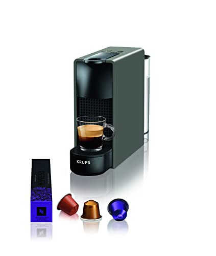 Krups Nespresso Essenza Mini XN110B Kaffeekapselmaschine | 0,6 Liter | 19 bar | Energiesparmodus | grau