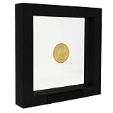 SAFE 4502 Schweberahmen schwarz 13x13 cm - Münzrahmen - Objektrahmen - Münzständer 3D Rahmen für Deine Münzen