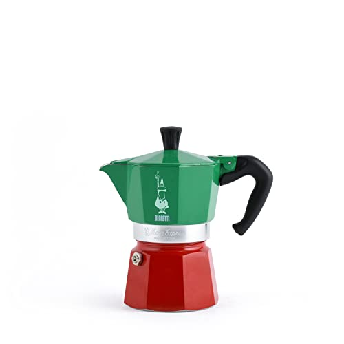 Bialetti - Moka Express: Ikonische Espressomaschine für die Herdplatte, macht echten Italienischen Kaffee, Moka-Kanne 6 Tassen (270 ml), Aluminium, Silber
