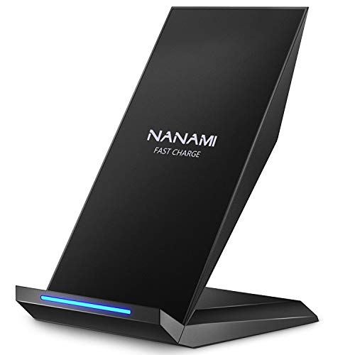 NANAMI Fast Wireless Charger,Induktive Ladestation für iPhone 14 13 12 pro 12 11 XS Max XR X 8 Plus,kabelloses Ladegerät Qi Charger Handy ladestation Schnell für Samsung Galaxy S22 S21 S20 S10 Note 20