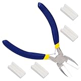 Nylon Pliers Jewelry Making Tools Carbon Steel Tools Jaw Pliers For Beading,Looping, Shaping Wire, Jewelry Making(Blue)
