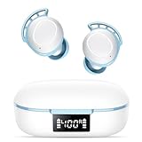 Kopfhörer Kabellos Bluetooth, Bluetooth Kopfhörer 5.3 In Ear Kopfhörer mit 4 ENC Noise Cancelling Mikrofon, 2024 Neue Kopfhörer Kabellos 60H Tiefer Bass, IPX8 Wasserdicht Ohrhörer Weiß