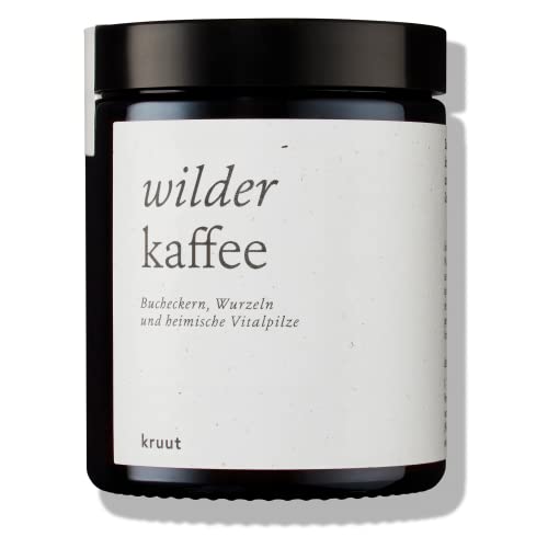 Kruut – Wilder Kaffee bio 75g – Belebende Kaffeealternative aus heimischen Wildpflanzen Chagapilz, geröstete Bucheckern, Zichorienwurzel, Löwenzahnwurzel – Proteine Nährstoffe Vitalpilz Koffeinfrei