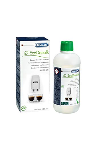 De'Longhi Original EcoDecalk DLSC500 - Entkalker für Kaffeemaschinen & Kaffeevollautomaten, Universal Kalklöser für 5 Entkalkungsvorgänge, enthält natürliche Rohstoffe Biologischen Ursprungs, 500 ml