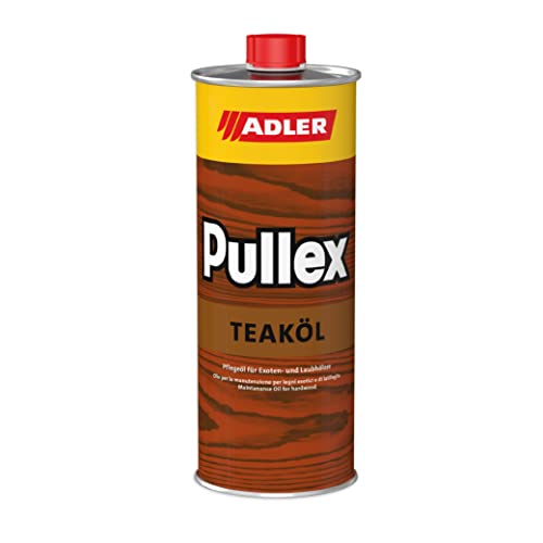 ADLER Pullex Teaköl Holzöl Innen & Außen Farbe Teak Braun 1l