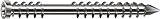 SPAX Terrassenschraube aus Edelstahl rostfrei A2, 5,0 x 50 mm, 200 Stück, T-STAR plus, Zylinderkopf, Fxiergewinde, CUT-Spitze, 0537000500503