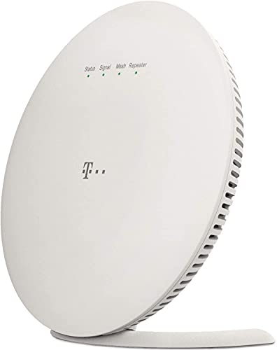 Telekom Speed Home WiFi für Ihr starkes & stabiles Heimnetzwerk I WLAN Verstärker mit Mesh Technologie für optimale Internet-Abdeckung, 1.733 Mbit/s I Plug & Play per WPS, 2 LAN-Anschlüsse