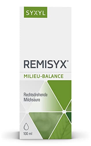 SYXYL Remisyx Tropfen / Nahrungsergänzungsmittel mit rechtsdrehender Milchsäure & Zink für den Säure-Basen-Haushalt / 100 ml Lösung