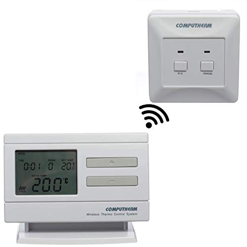 COMPUTHERM Q7RF digitaler, programmierbarer Funk-Thermostat, leitungsfreier & mobiler Zimmer-Thermostat für Heizung, Klimaanlagen & Fußbodenheizung, kabelloser Raum-Temperaturregler