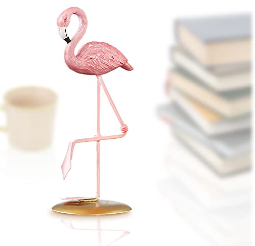GmeDhc Flamingo Skulptur, Flamingo Ornamente, Harz Flamingo, Kreative Statuen Kreative Harz Flamingo Statue, für Auto Schreibtisch Büro Garten Balkon Hochzeit Deko