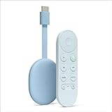 Chromecast mit Google TV (4K) Himmel - Bringt Unterhaltung per Sprachsuche auf deinen TV. Streame Filme, Serien oder Netflix in bis zu 4K HDR-Qualität. Einfach eingerichtet