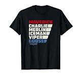 Top Gun Bunte Namen T-Shirt
