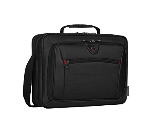 Wenger 600646 INSIGHT 16' Laptoptasche, flugfreundliche Tasche für Laptop mit iPad/Tablet / eReader Fach, Grau {10 Liter}