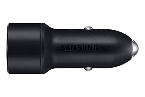 Samsung EP-L1100WBEGEU, Dual Kfz-Schnellladegerät, USB Auto-Ladeadapter mit 15W Fast Charging, schwarz