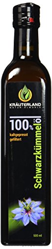 Kräuterland Natur-Ölmühle ägyptisches Schwarzkümmelöl, gefiltert, milder Geschmack, 500 ml