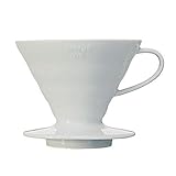 Hario VDC-02W V60 Kaffeefilterhalter, Porzellan, Größe 2, 1-4 Tassen, weiß