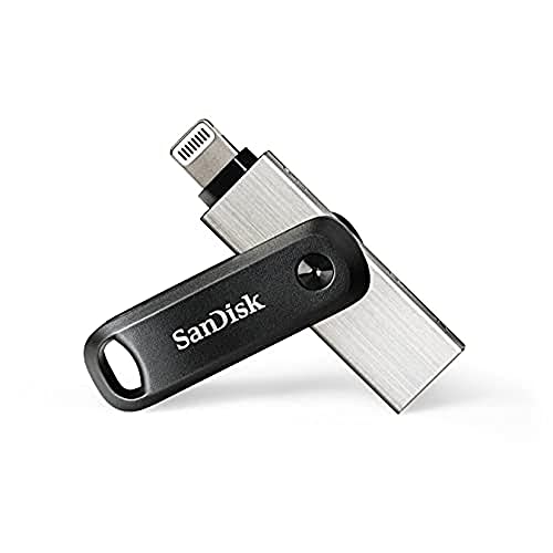 SanDisk 128GB iXpand Go Flash-Laufwerk für Ihr iPhone und iPad, Schwarz