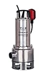 T.I.P. 30072 Schmutzwasser Tauchpumpe Edelstahl Extrema 300/10 IX (1.200 Watt, 19.500 l/h Fördermenge, Förderhöhe max. / Druck max. 10,5 m / 1,05 bar, mit Edelstahllaufrad, für Waschlauge geeignet)