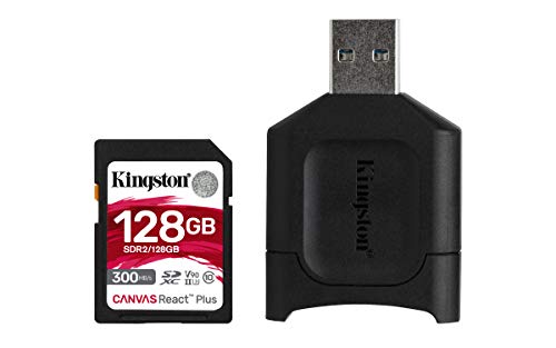 Kingston MLPR2/128GB SD Karten Kartenlesegeräte ( 128GB SDXC React Plus SDR2 MLP Kartenlesegerät für SD ), SD Card