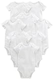 Simple Joys by Carter's Unisex Baby Side-snap Short-Sleeve Shirt Infant-and-Toddler-Bodysuits, Weiß, 0-3 Monate (8er Pack)