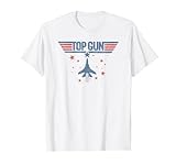 Top Gun Klassisches Sterne Flugzeug Logo T-Shirt