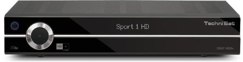 TechniSat DIGIT HD8+ HDTV-Sat-Receiver (HDMI, 2x Scart, 2x USB, HD+ Karte, 2x CI+) schwarz
