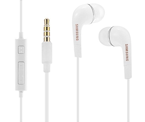 Samsung EHS64 Original In-Ear Kopfhörer Ohrhörer Ohrstöpsel für Smartphone 3,5 mm Stecker Stereo Sound weiß