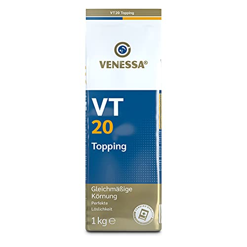 Venessa VT 20 Topping 10 x 1kg für Kaffee-Vollautomaten, enthält 20% Milchpulver, feinporiger, stabiler Schaum,hochwertiges Topping zur Verfeinerung von Kaffee- und Cappuccinospezialitäten