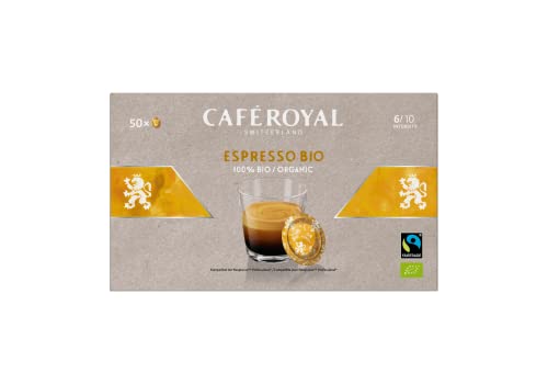 Café Royal Espresso Bio 50 Pads für professional Nespresso Maschine - 6/10 Intensität - Fairtrade