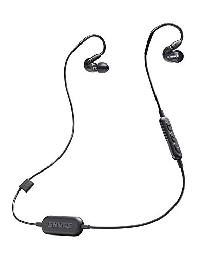 Shure SE215-K-BT1-EFS Bluetooth In-Ear Kopfhörer mit passiver Geräuschunterdrückung für iOS und Android – Premium Ohrhörer mit warmem und detailreichem Klang – Schwarz