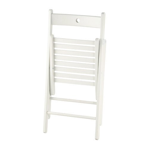 IKEA, TERJE-Klappstuhl, Weiß, weiß, Einzelpackung