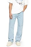 Buroc's Herren Straight Fit Jeans Hose Stretch Denim Männer Jeanshose Lang Streetwear, Farbe:Blue, Hosengröße:W30 L32