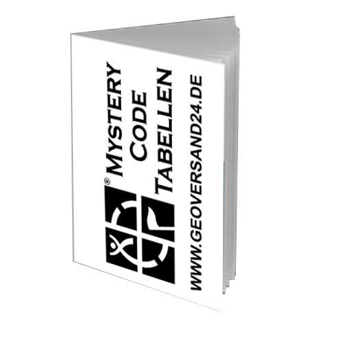 geo-Versand Unisex – Erwachsene Geocaching Taschenplaner Mystery Decodier Tabellen Buch Heft D5 Lösung, Mehrfarbig, 10 cm