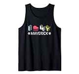 Maverick Personalisierter Hund Name Maverick Pet Lover Tank Top