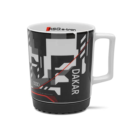Audi collection 3292100200 Tasse Rallye Dakar Kaffeetasse Porzellantasse Mug, grau