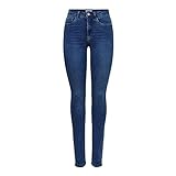 ONLY Damen Onlroyal skinny met hoge taille Jeans, Medium Blue Denim, L / 32 EU