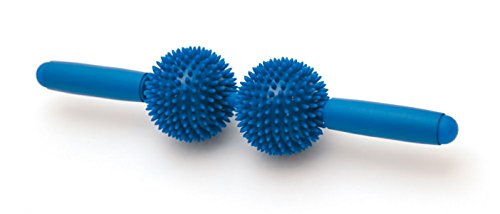 SISSEL Spiky Twin Roller, Reflexzonen Massagegerät für Wirbelsäule und Cellulitebehandlung, blau