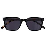 Opulize KOI Lese-Sonnenbrille - Große Rechteckige Fassung - Getönte Brillengläser UV400 - Schwarz - Damen Herren Unisex - Federscharniere - S50-1 - +1.50