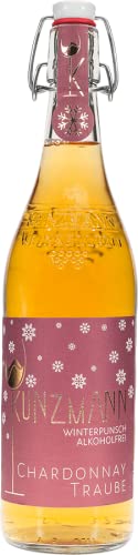 Kunzmann alkoholfreier Winterpunsch Chardonnay Traube alkoholfrei 0,75l Flasche - Unser Winterpunsch - Genuss ohne Alkohol